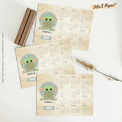 Calendario Mini 2025 BABY YODA en internet