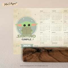 Calendario Mini 2025 BABY YODA