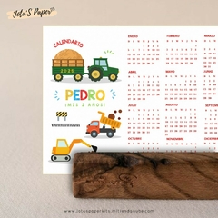 Calendario Mini 2025 TRACTORES Y MAQUINAS - comprar online