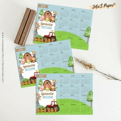 Calendario Mini 2025 GRANJA ACUARELA NENE