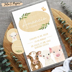 Kit Imprimible CAMPESTRE NENE - Jotas Paper Kits