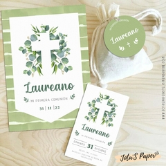 Kit Imprimible COMUNION BOTANICAL - tienda online