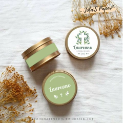 Kit Imprimible COMUNION BOTANICAL - Jotas Paper Kits