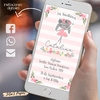 Invitacion Digital CONEJA BAILARINA