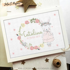 Kit Imprimible CONEJA FLORAL - Jotas Paper Kits