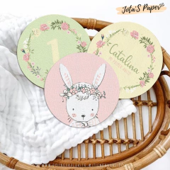 Kit Imprimible CONEJA FLORAL - tienda online