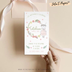 Imagen de Kit Imprimible CONEJA FLORAL