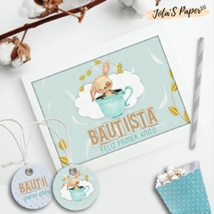 Kit Imprimible DULCE CONEJITO AZUL