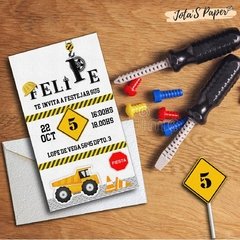 Kit Imprimible CONSTRUCCIÓN 
