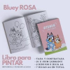 Libro para Pintar Imprimible BLUEY ROSA