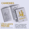 Libro para Pintar Imprimible CAMIONES