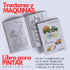 Libro para Pintar Imprimible TRACTORES Y MAQUINAS