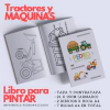 Libro para Pintar Imprimible TRACTORES Y MAQUINAS