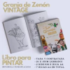 Libro para Pintar Imprimible GRANJA DE ZENÓN VINTAGE