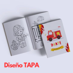 Libro para Pintar Imprimible BOMBEROS - comprar online
