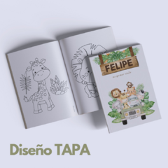 Libro para Pintar Imprimible SELVA SAFARI - comprar online