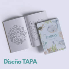 Libro para Pintar Imprimible FONDO DEL MAR - comprar online