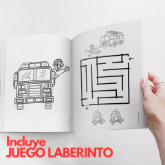 Libro para Pintar Imprimible BOMBEROS - Jotas Paper Kits