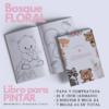 Libro para Pintar Imprimible BOSQUE FLORAL - comprar online