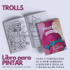 Libro para Pintar Imprimible TROLLS