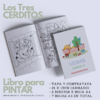 Libro para Pintar Imprimible LOS TRES CERDITOS