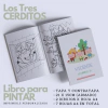 Libro para Pintar Imprimible LOS TRES CERDITOS