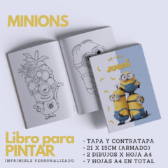 Libro para Pintar Imprimible MINIONS