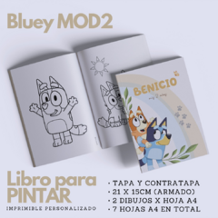 Libro para Pintar Imprimible BLUEY MOD2