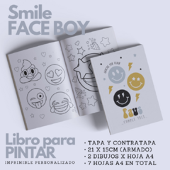 Libro para Pintar Imprimible SMILE FACE BOY - comprar online