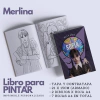 Libro para Pintar Imprimible MERLINA