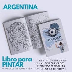 Libro para Pintar Imprimible ARGENTINA