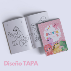 Libro para Pintar Imprimible BABY DINOS GIRLS en internet