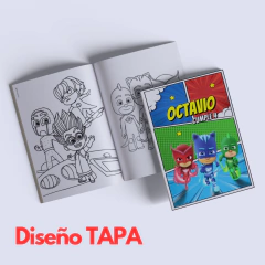 Libro para Pintar Imprimible HEROES EN PIJAMA - comprar online