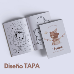 Libro para Pintar Imprimible OSITO BOHO - comprar online