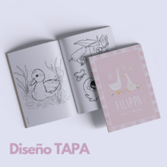 Libro para Pintar Imprimible PATITOS ROSA - comprar online