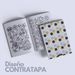 Libro para Pintar Imprimible SMILE FACE BOY - Jotas Paper Kits