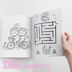 Libro para Pintar Imprimible DULCE CONEJITA - Jotas Paper Kits