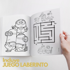 Libro para Pintar Imprimible MINIONS - Jotas Paper Kits