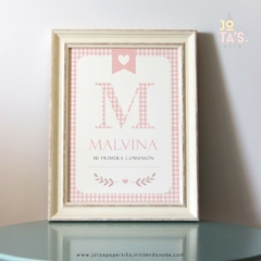 Kit Imprimible COMUNION INICIAL ROSA - comprar online