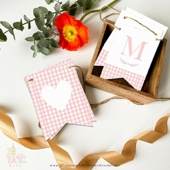 Kit Imprimible COMUNION INICIAL ROSA - Jotas Paper Kits
