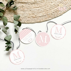 Kit Imprimible COMUNION INICIAL ROSA - Jotas Paper Kits