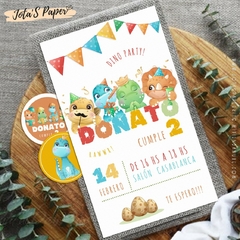 Kit Imprimible BABY DINOS - Jotas Paper Kits