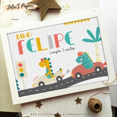 Kit Imprimible DINO RACERS