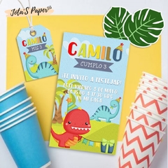 Kit Imprimible DINO BEBÉS - Jotas Paper Kits