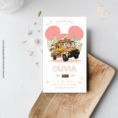 Kit Imprimible DISNEY SAFARI ROSA - Jotas Paper Kits