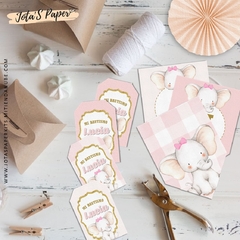Kit Imprimible ELEFANTE ROSA - comprar online