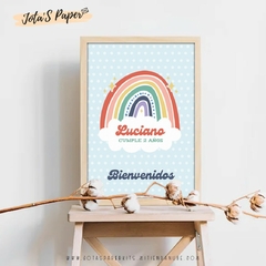 Kit Imprimible FIESTA DE ARCOIRIS - Jotas Paper Kits