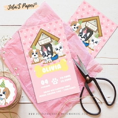 Kit Imprimible FIESTA DE CACHORROS ROSA - comprar online
