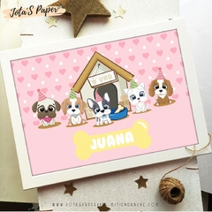 Imagen de Kit Imprimible FIESTA DE CACHORROS ROSA