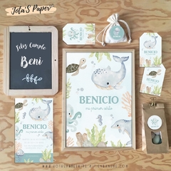 Kit Imprimible FONDO DEL MAR - Jotas Paper Kits